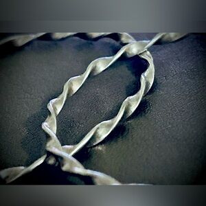 Pair of color Italy’s sterling silver vintage bangles